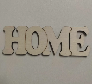 Nápis - HOME 15x5 cm 