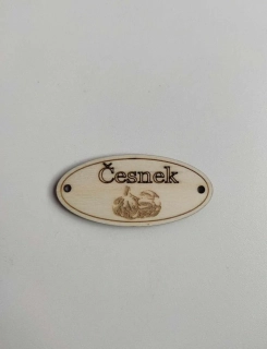 Cedulka - Česnek