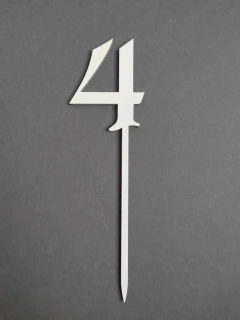 Zápich - číslice 4
