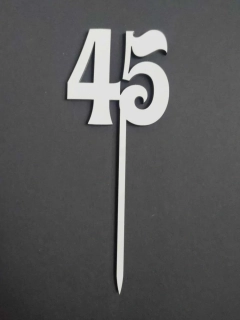 Zápich - číslice 45