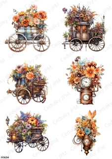 Rýžový a Soft  papír  A4 pro decoupage- R0634