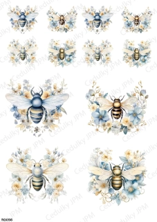 Rýžový a Soft  papír  A4 pro decoupage- R0656