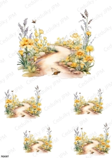 Rýžový a Soft  papír  A4 pro decoupage- R0667