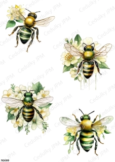 Rýžový a Soft  papír  A4 pro decoupage- R0669