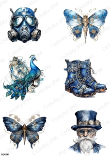 Rýžový a Soft  papír  A4 pro decoupage- R0676