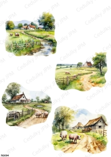 Rýžový a Soft  papír  A4 pro decoupage- R0694