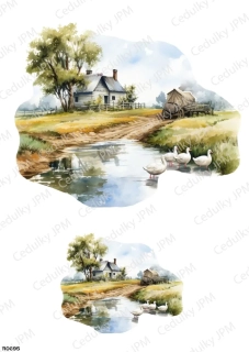 Rýžový a Soft  papír  A4 pro decoupage- R0695