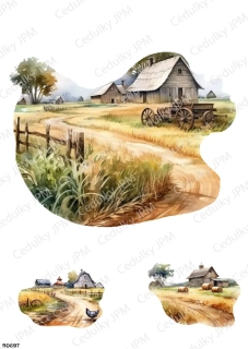 Rýžový a Soft  papír  A4 pro decoupage- R0697