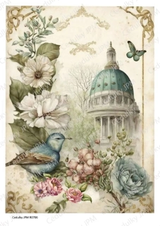 Rýžový a Soft  papír  A4 pro decoupage- R0706