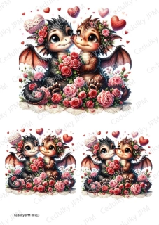Rýžový a Soft papír A4 pro decoupage- R0713