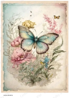 Rýžový a Soft  papír  A4 pro decoupage- R0719
