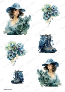Rýžový a Soft  papír  A4 pro decoupage- R0729