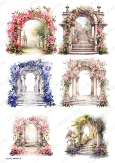Rýžový a Soft  papír  A4 pro decoupage- R0734
