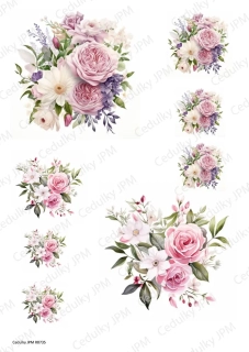 Rýžový a Soft  papír  A4 pro decoupage- R0735
