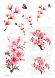Rýžový a Soft  papír  A4 pro decoupage- R0741