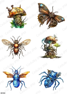Rýžový a Soft  papír  A4 pro decoupage- R0783