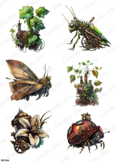 Rýžový a Soft  papír  A4 pro decoupage- R0784
