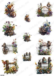 Rýžový a Soft  papír  A4 pro decoupage- R0785