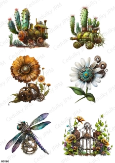 Rýžový a Soft  papír  A4 pro decoupage- R0786