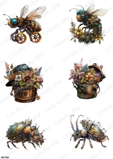 Rýžový a Soft  papír  A4 pro decoupage- R0788