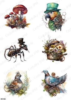 Rýžový a Soft  papír  A4 pro decoupage- R0789