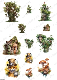 Rýžový a Soft  papír  A4 pro decoupage- R0790