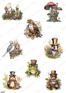 Rýžový a Soft  papír  A4 pro decoupage- R0791