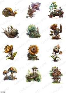 Rýžový a Soft  papír  A4 pro decoupage- R0792