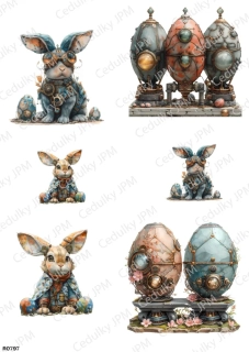 Rýžový a Soft  papír  A4 pro decoupage- R0797