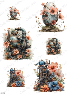 Rýžový a Soft  papír  A4 pro decoupage- R0798