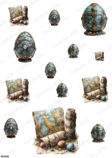 Rýžový a Soft  papír  A4 pro decoupage- R0800