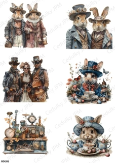 Rýžový a Soft  papír  A4 pro decoupage- R0801