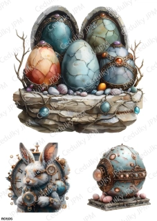 Rýžový a Soft  papír  A4 pro decoupage- R0805