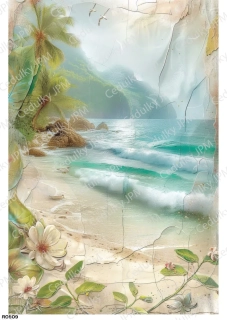 Rýžový a Soft  papír  A4 pro decoupage- R0809
