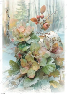Rýžový a Soft  papír  A4 pro decoupage- R0813