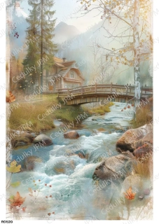 Rýžový a Soft  papír  A4 pro decoupage- R0820