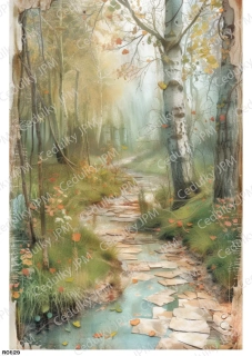 Rýžový a Soft  papír  A4 pro decoupage- R0829