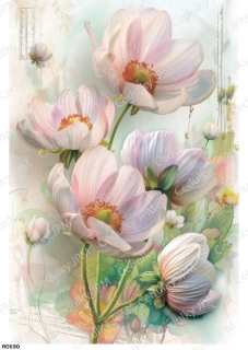 Rýžový a Soft  papír  A4 pro decoupage- R0830