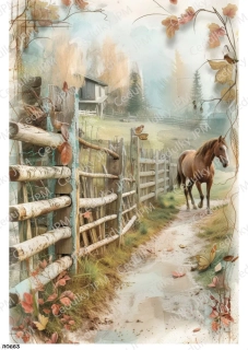 Rýžový a Soft  papír  A4 pro decoupage- R0863