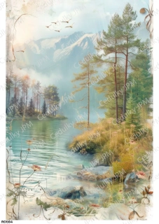 Rýžový a Soft  papír  A4 pro decoupage- R0864