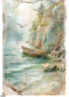 Rýžový a Soft  papír  A4 pro decoupage- R0865
