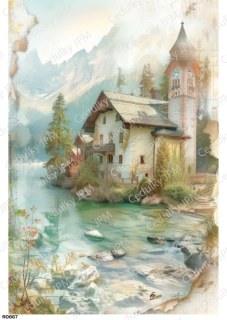Rýžový a Soft  papír  A4 pro decoupage- R0867