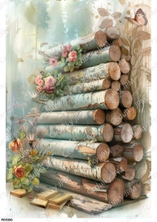Rýžový a Soft  papír  A4 pro decoupage- R0880