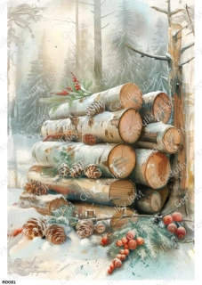 Rýžový a Soft  papír  A4 pro decoupage- R0881