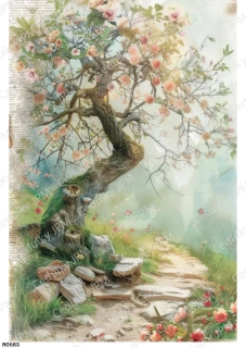 Rýžový a Soft  papír  A4 pro decoupage- R0883