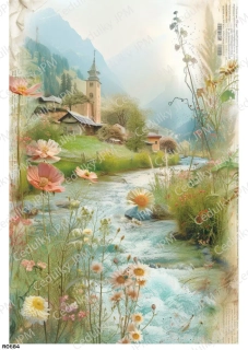 Rýžový a Soft  papír  A4 pro decoupage- R0884