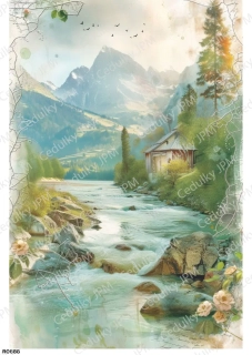 Rýžový a Soft  papír  A4 pro decoupage- R0888