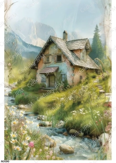Rýžový a Soft  papír  A4 pro decoupage- R0890