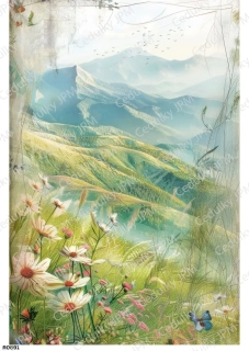 Rýžový a Soft  papír  A4 pro decoupage- R0891