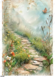Rýžový a Soft  papír  A4 pro decoupage- R0899